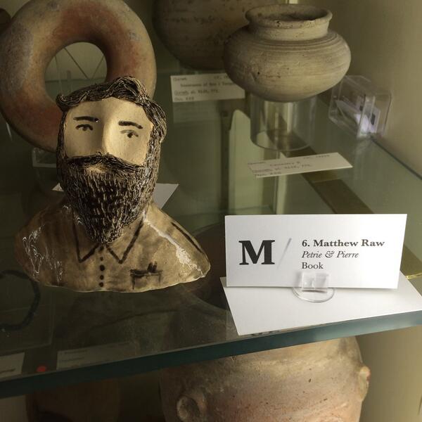 schools_team's tweet image. went to check out the new @studiomanifold exhibition at @PetrieMuseEgypt #supercool #ceramics #art #intervention