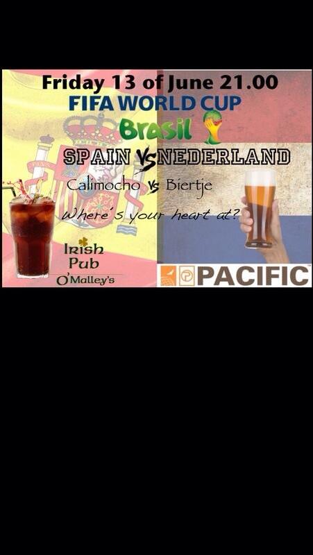 Looking forward to Holland vs Spain, it's Biertje vs Calimocho! Cola and red wine, seriously ?!