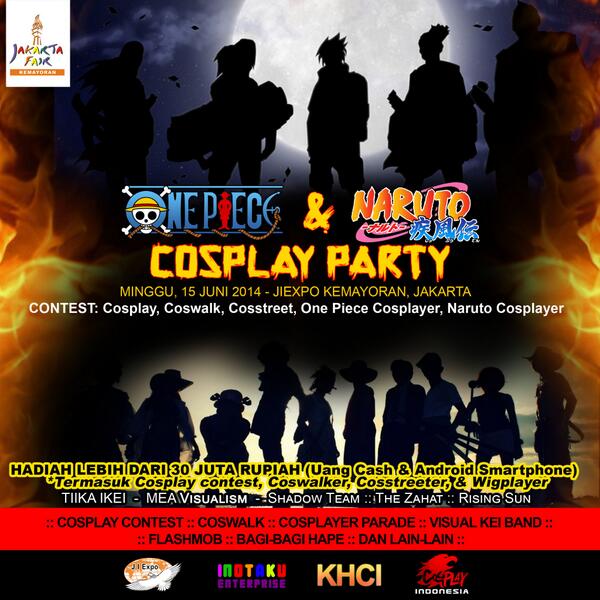 Event Cosplay OnePiece&amp;Naruto. 15 Juni 2014. JIEXPO-PRJ Kemayoran, Jkt. info: onepiecenarutocosplay.blogspot.com  <a href="/tiiqaikei/">tiiqa ikei</a>