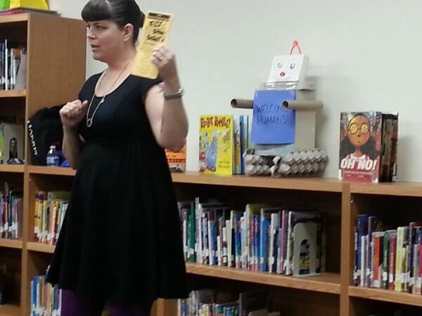 MariyahMB's tweet photo. Ms. Jenny from Mary Riley Styles Public Library informed us about the summer reading program Fizz, Boom READ! http://t.co/Abal1vdooq