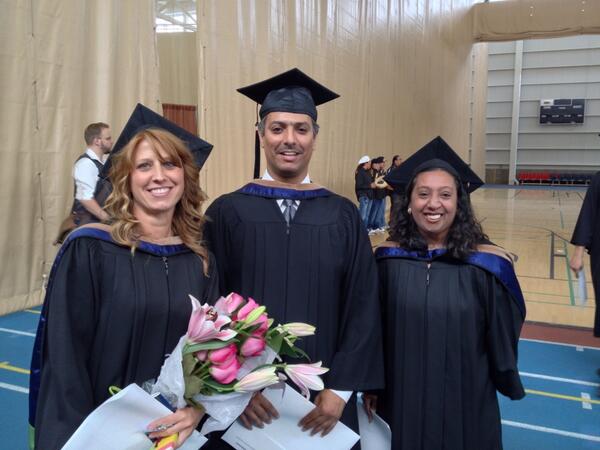 Congrats Melanie, Mohammad and Sudeshna who received their MBA degrees today! #TRUgrad