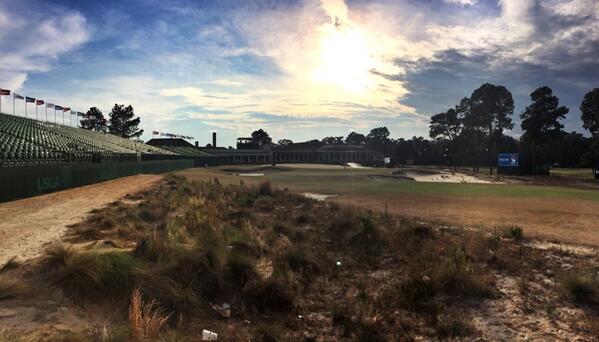 PGATOUR's tweet photo. Pinehurst at sunset. #USOpen http://t.co/Tu9GmFzBPo