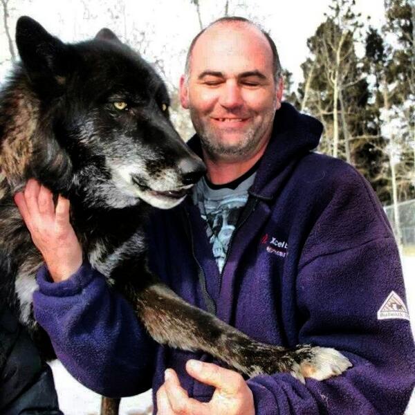 Husband loving his time with the #Wolves