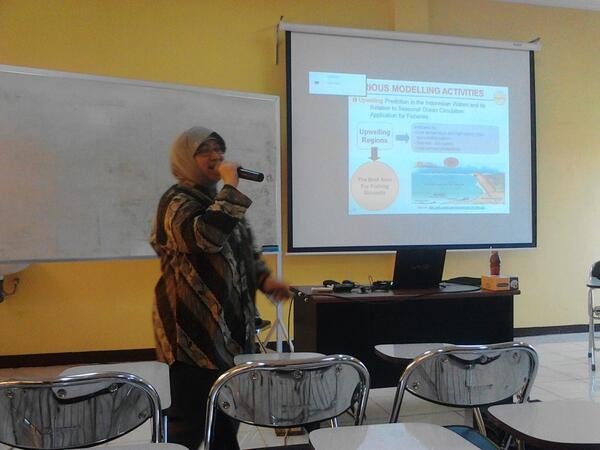 12 juni 2014 kuliah umum oleh DR. Eng. Nining Sariningsih. Ahli pemodelan oseanografi ITB