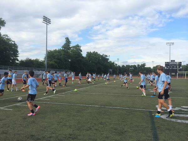 Amazing turnout at tryouts and show of support from Louisville soccer clubs!  Thank you for your support!