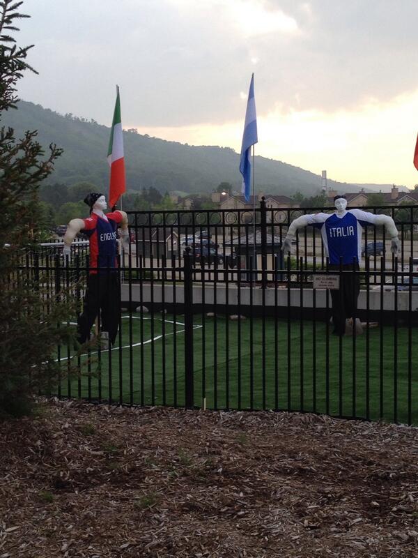 pgmnorris's tweet image. All ready for the England vs Italy game @FIFAWorldCup @BlueMtnVillage