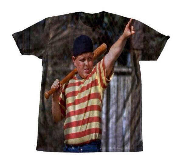 FunnyPicsDepot's tweet photo. (MUST BE FOLLOWING) RT for a chance to win these "The Sandlot" shirts. I will DM 3 random retweeters in 4 hours. http://t.co/ZroDtxnTLv