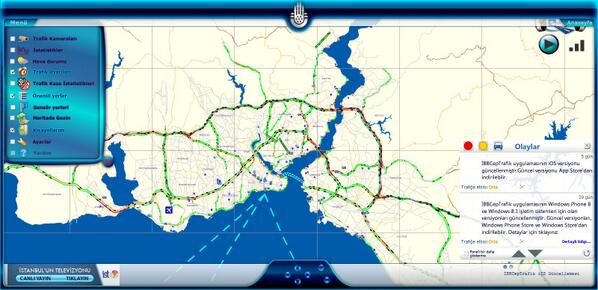İstanbul <a href="/ibbTKM/">İBB Trafik</a>  Trafiği anlık durum...