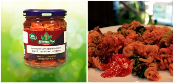 theorganicworld's tweet photo. #organic semi-dried tomatoes from @Bioitalia1 will give your pasta a yummy burst of flavour!  
#theorganicworld http://t.co/cMsrs1pcxX