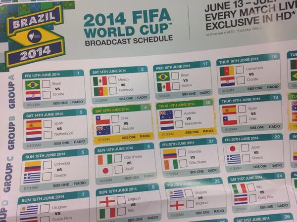 13 HOURS TO GO! #WorldCup #GoSocceroos