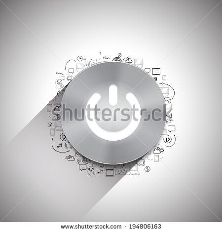 vectors_shop's tweet image. tinyurl.com/m4pxlbv &quot;Вектор: #Metal #PowerButton With White Light And Other #DoodleDesign Elements #Vector&quot;