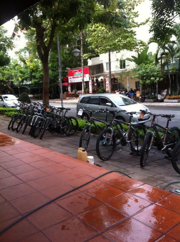 Maintenance day at Saigon Cycles -TREK bicycle store