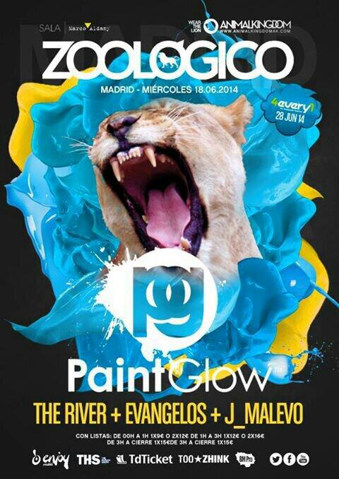 zoolistasforest's tweet photo. MIERCOLES! 18 PAINT GLOW EN #ZoologicoClub #TheRiver 

Pide tus listas para la mejor fiesta de madrid
http://t.co/lMYRjqPxSD"