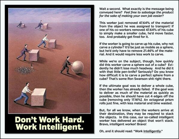 BuzzTale's tweet image. An engineer’s take on #workintelligently :)