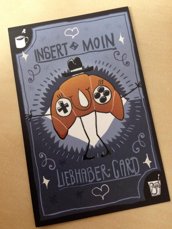 starnut's tweet image. Yay, my #InsertMoin Liebhaber card arrived. @manuspielt and gang: prepare to be hugged :)