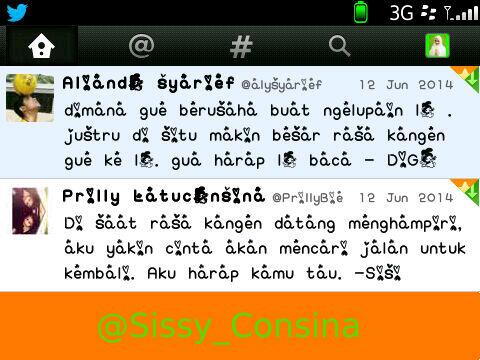 sissy_consina's tweet photo. Update tweet terbaru Digo &amp; Sisi http://t.co/8bfuK5P9s8