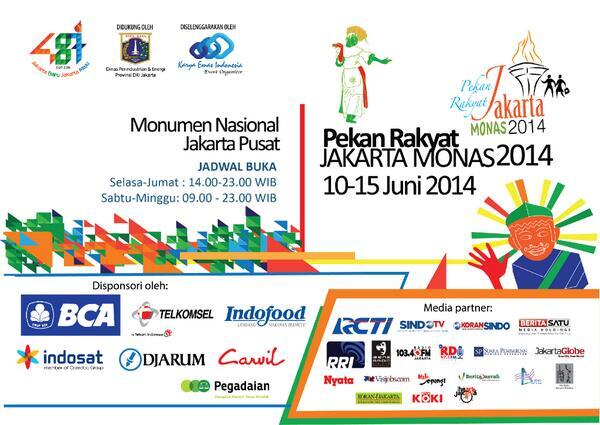 SeputariNews's tweet photo. Sekali lagi, masuknya GRATIS !!!! So jangan sampe gak dateng di pestanya orang Jakarta ya #PRJMonas2014 http://t.co/llE9gndM8y