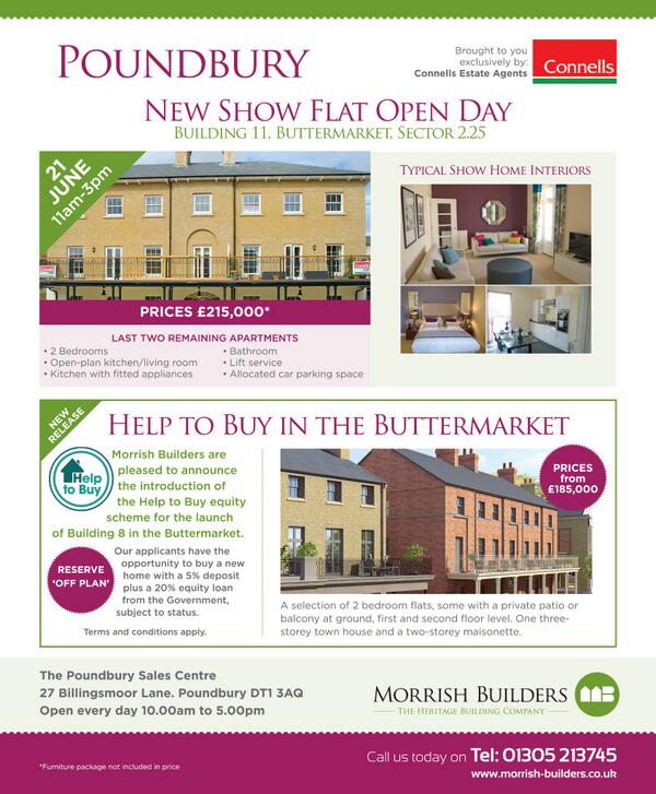 TregunnelHill's tweet image. Show Flat Open Day 21 June 11am-3pm Building 11, Poundbury Buttermarket Sector 2.25. Last two remaining apartments!