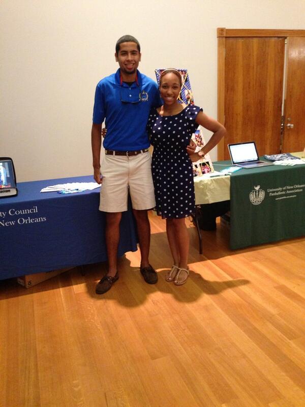 Intrested in joining a Fraternity or Sorority? Come talk to Andy and Tiffany #UNOproud