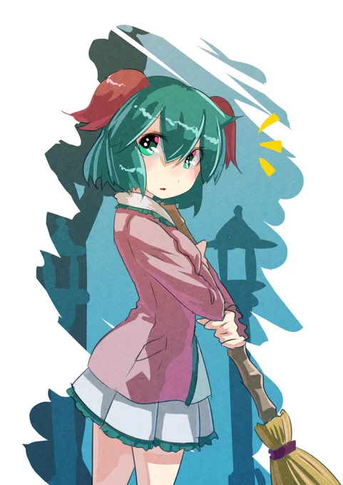 きょうこちゃん「ん?誰か着た! お客さんかな?」#深夜の真剣お絵描き60分一本勝負 