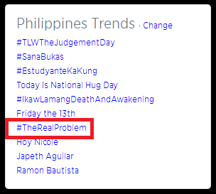 DalawangMrsReal's tweet image. Nagtrend ang #TheRealProblem! Salamat po! Bukas ulit!