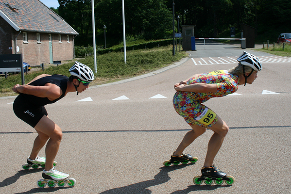 Met het NK marathon nog in de benen, bepalen <a href="/janblokhuijsen/">Jan Blokhuijsen</a> en <a href="/mvriend/">Maurice Vriend</a> het tempo tijdens de skeelertraining!