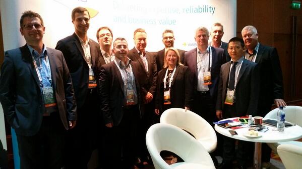 SopraSteria's tweet photo. "@twbrn: Steria team in London on #GFORCE14 @STERIAnorge @SteriaDenmark @Steria @steria_uk @steria_ccm  http://t.co/oEx1HPZ0XG"
