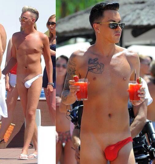 gembeyn's tweet photo. Never mind the mankinis, these bad boys u want to be wearing!! PMSL! @JustinGreendog @monty1981red http://t.co/LtWtSraifT