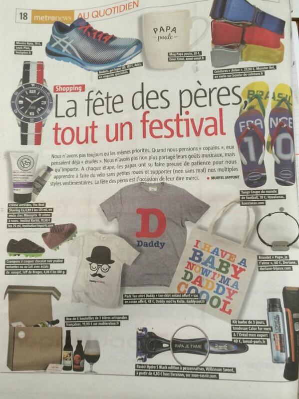 <a href="/emoi_emoi/">émoi émoi</a> aujourd'hui ds <a href="/metronews/">metronews</a> et sur <a href="/Cosmopolitan_fr/">Cosmopolitan France</a> avec ses mugs #PapaPoulePapaCool bit.ly/1l40WQz