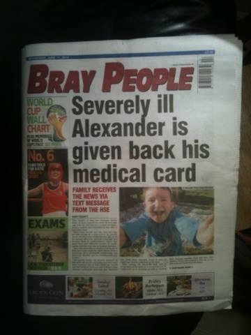DeclanCoyleNow's tweet photo. Bray gets the good news. Hopefully all families of severely sick children get the same news. Thank you all so much. http://t.co/GKzUzixmGv