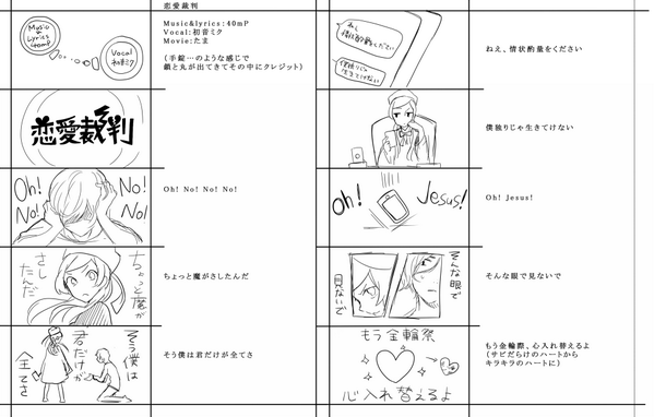 メイキング動画内に出てるラフこんなかんじです 私がわかればいいっていうつくりしてる… http://t.co/tTDtWqGyRX 