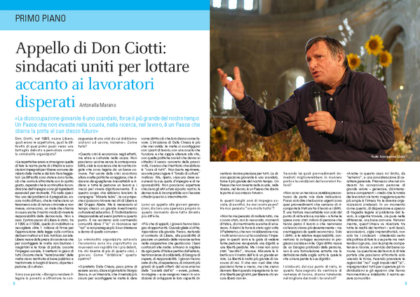 Maran4Marano's tweet photo. Intervista a Don #Ciotti: sindacati uniti per lottare accanto ai lavoratori disperati @libera_annclm http://t.co/g9puVEcegf