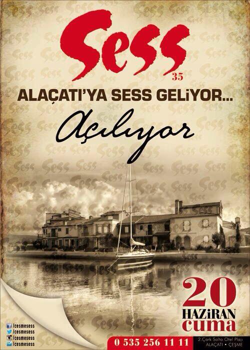 cesmesess's tweet photo. Yaz'ın Sess'i başka olur..
20 Haziran Cuma gecesi Alaçatı'ya Sess geliyor.. http://t.co/8p88iJF8dp