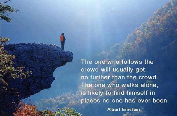 Don?t follow the crowd, let the crowd follow you. ~MHilda #JoyTrain #SuccessTRAIN RT @HowellEdwards @AnnTran_