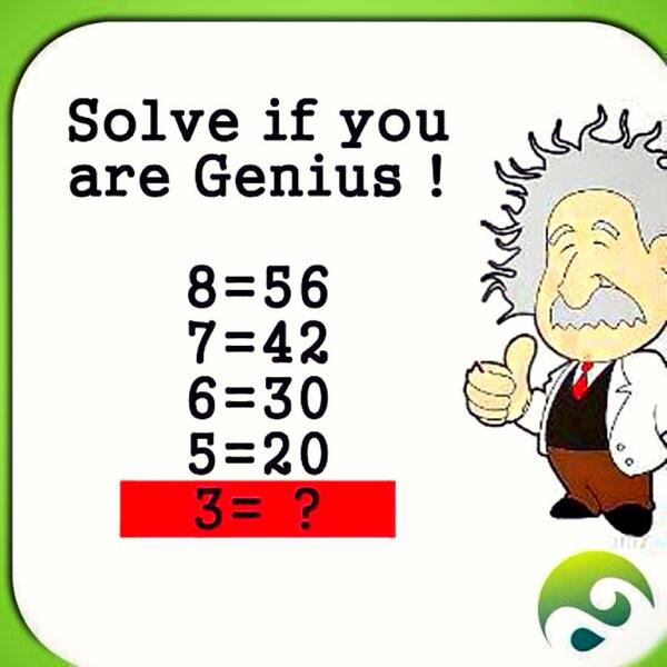 3=6 "<a href="/JTmor/">Timothy Simamora</a>: Yang bisa jawab ini dengan benar, aku folbek atau aku kasih voucher MAP 500 rb. #JTmorQuiz "