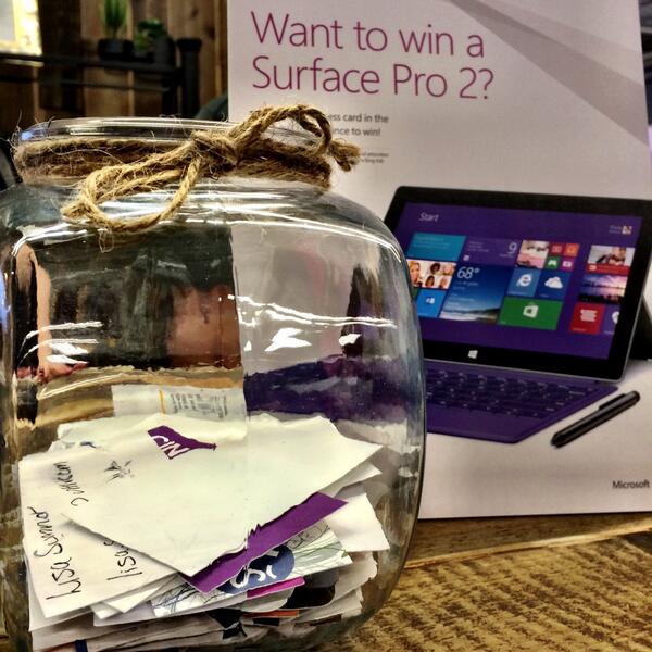 MSFTAdvertising's tweet image. Win a #SurfacePro2 at #smx! Drop your business card off at the #Bing booth for a chance to win!! #smxbing