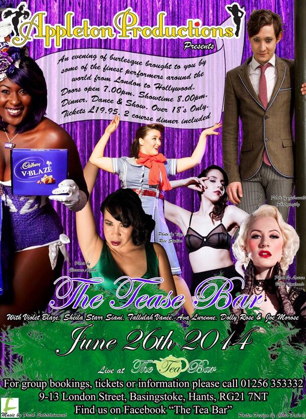 Next show 26th June - tickets out now!  <a href="/TheTeaBarBstoke/">theteabar</a> with @violetblaze777 <a href="/JoeMorose/">Joe Morose</a> <a href="/missdollyrose/">Dolly Rose</a> <a href="/AvaLures/">Ava | findom</a>