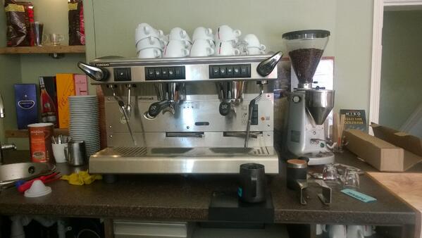 One of our busiest sites, quick service and filter replacement #kimbo #Rancilio #classe7