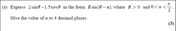 Hamdaan_AB's tweet photo. @ADOT_WARSAMA arent you supposed to do Rsin@/Rcos@ to find tan@? So tan@=2/1.5 right?
Mark scheme doesnt do that :$ http://t.co/E5l7ppsVHZ