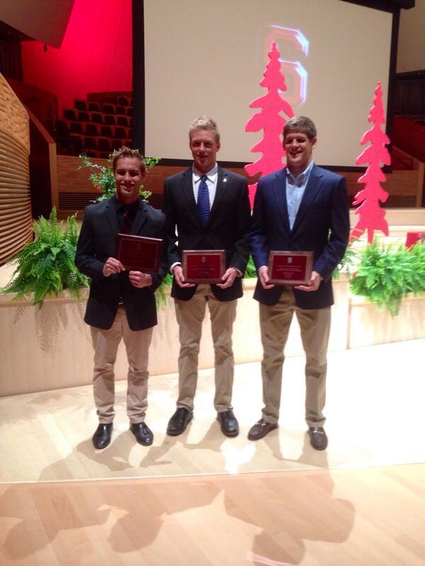 GoStanford's tweet photo. Conference Male Athlete of the Year: @kristianipsen, Akash Modi, @djnolan4, @D_Scherer197, @papa_yank. #SAB2014 http://t.co/MJqUqkeACv