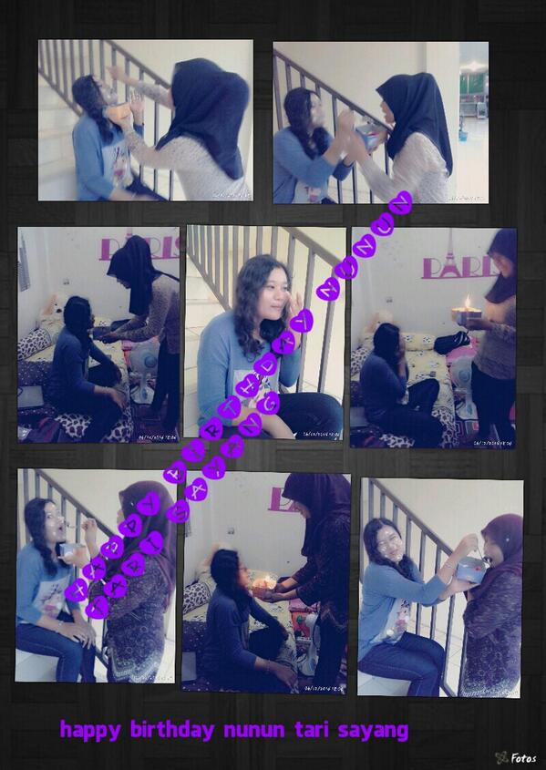 Kondisi alam yg mendukung, akhirx bs buat si upik banun nangis, haha. Happy birthday nunun tari sayang. @uteehtriana