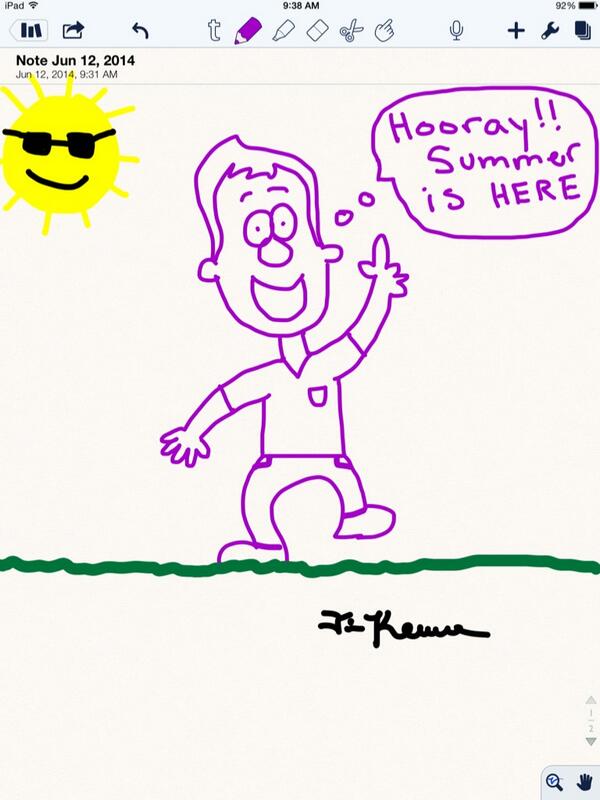 KateyOlsen's tweet photo. Have a great summer from @MrTKeane ☀️ http://t.co/7CvDQmNhkJ