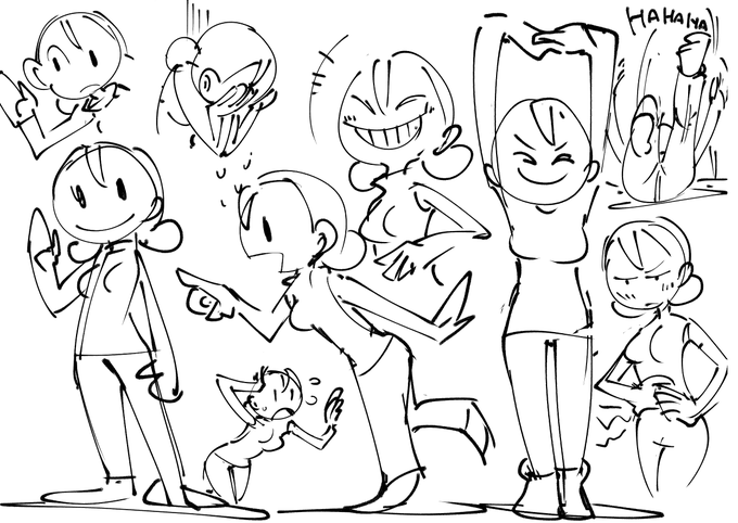 お絵かき:気ままな動き 