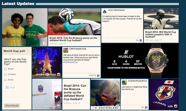 j_austin0's tweet photo. Catch @CNN's Interactive Guide to the @FIFAWorldCup.  http://t.co/qRoYoRO1iP  #socialsnapshot http://t.co/y3szQ8dXTk