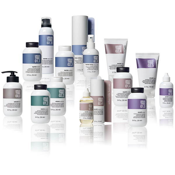 Urban_Tribe_'s tweet photo. The Urban Tribe haircare line has grown with 02.32 hydrate infinity leave in mask &amp; 02.41 nourish treatment fluid! http://t.co/vKqTqtZ5WJ