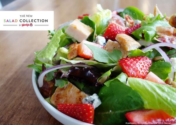 Wendys's tweet photo. We're calling it: It's the summer of strawberry. #NewSaladCollection http://t.co/iXTmKzqpes