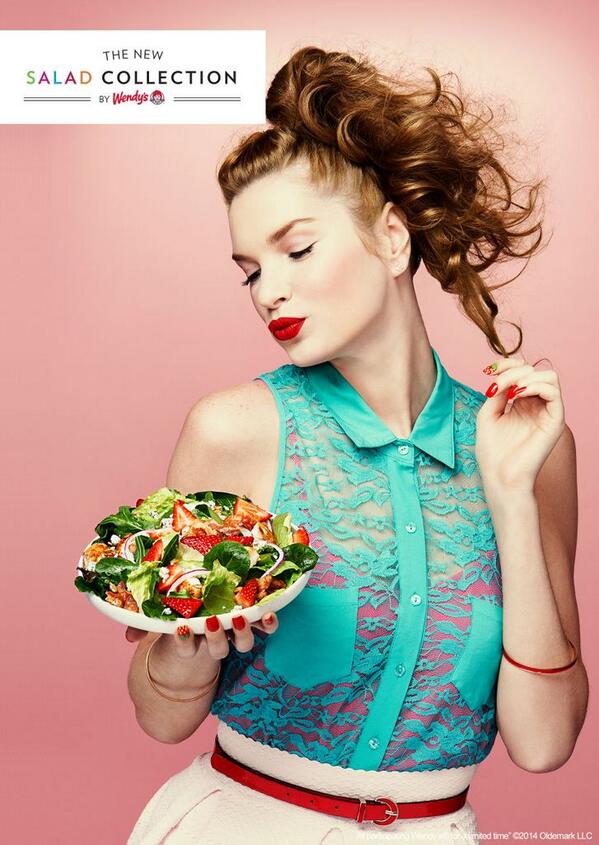 Wendys's tweet photo. We're calling it: It's the summer of strawberry. #NewSaladCollection http://t.co/iXTmKzqpes
