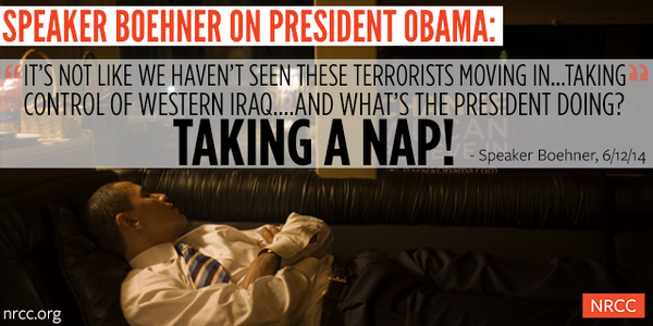 Obama's golfing buddy Boehner accuses him of taking a nap