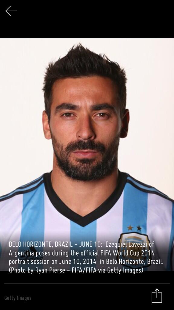 AStockstill's tweet photo. @jimmyfallon Ezequiel Lavezzi of team Argentina looks like Jimmy and @RealHughJackman had a baby #WorldCup2014 #FIFA http://t.co/t3Doe7qBtu