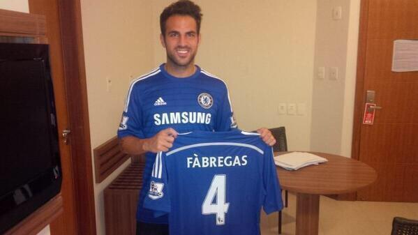 FaktanyaFCB's tweet image. Chelsea kontrak Cesc Fabregas selama 5 musim, dengan gaji £100k-150k/minggunya, Fabregas akan gunakan no 4.